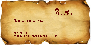 Nagy Andrea névjegykártya