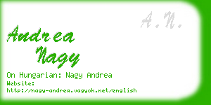 andrea nagy business card